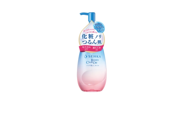 <div style=" font-size:10px; font-weight:bold;"> センカ　ビューティクリアオイル </div>  <div style=" font-size:10px;"> ばっちりメイクも摩擦レスのとろりんオイルでしっかり落とし、翌日は、化粧のりのよいつるん肌へ。毛穴汚れOFF、濡れた手OKのクレンジングオイル。ホワイトフローラルの香り </div>