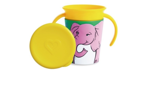 <div style=" font-size:10px; font-weight:bold;"> munchkin ハンドル付きミラクルカップ・ワイルドラブ/アフリカゾウ </div>  <div style=" font-size:10px;"> 逆さにしてもこぼれにくいミラクルカップの、絶滅の危機に瀕した動物モチーフの「ワイルドラブ」。 </div>