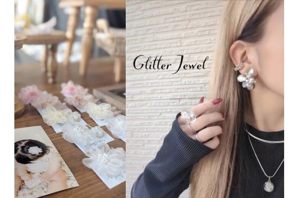 <div style=" font-size:10px; font-weight:bold;">Glitter Jewel<br>アクセサリー、ベビー&キッズアクセサリー、他</div>