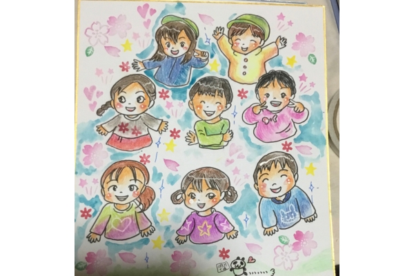 <div style=" font-size:10px; font-weight:bold;"> りん子の似顔絵コーナー </div> <div style=" font-size:10px;"> 両日<br> 似顔絵 アニメタッチな似顔絵です </div>