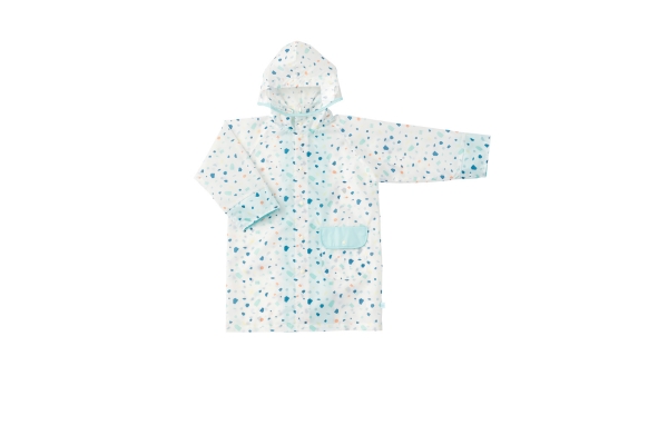<div style=" font-size:10px; font-weight:bold;"> D by DADWAY レインコート/シーグラス/ホワイト </div>  <div style=" font-size:10px;"> 多機能なレインコートで雨の日も楽しくおでかけ。<br> 持ち運びしやすい筒型収納ポーチ付き。 </div>