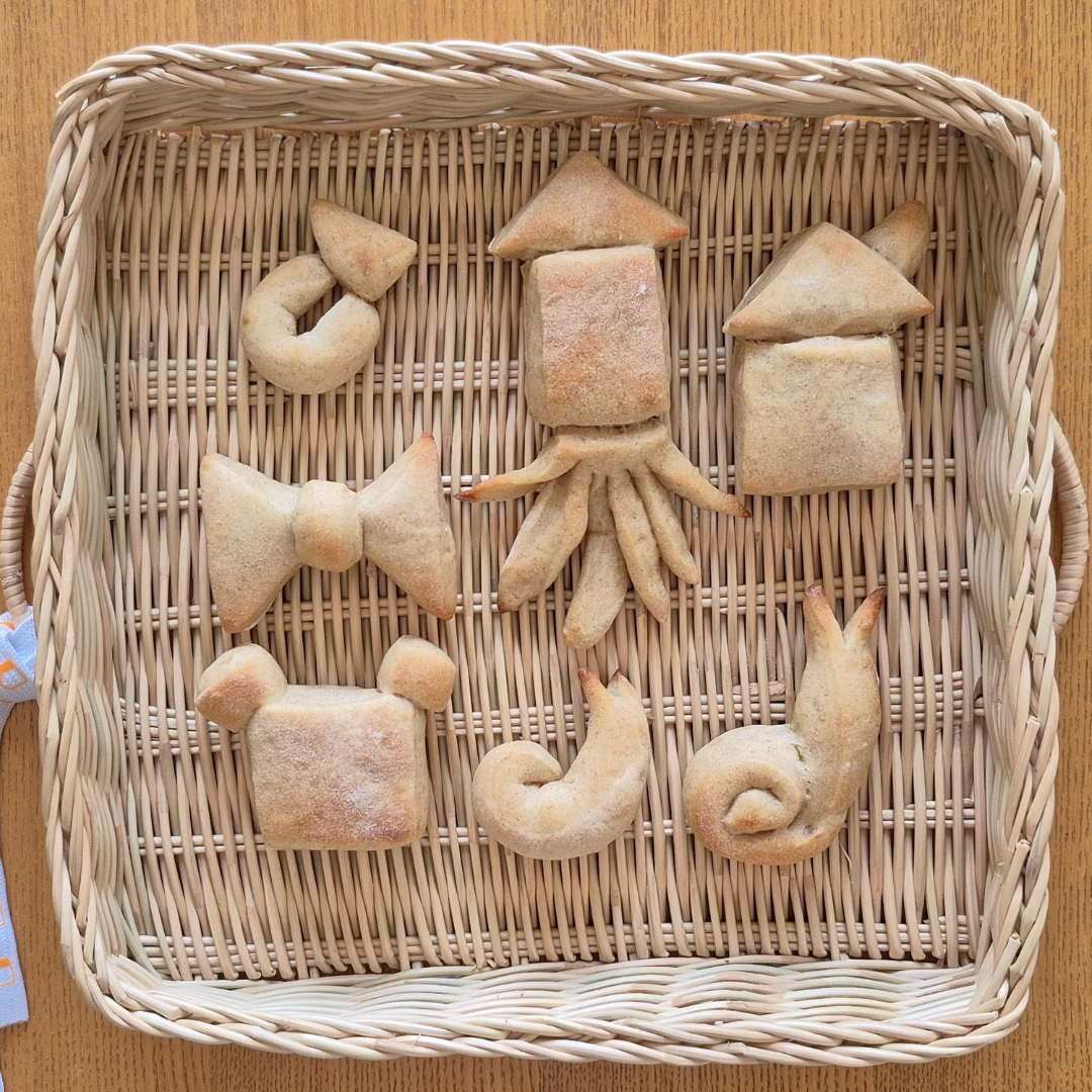 <div style=" font-size:10px; font-weight:bold;">  つみきパンをつくろう!-ポリ袋でパン生地作り体験-<br>【開催時間】両日 12:30~ </div>