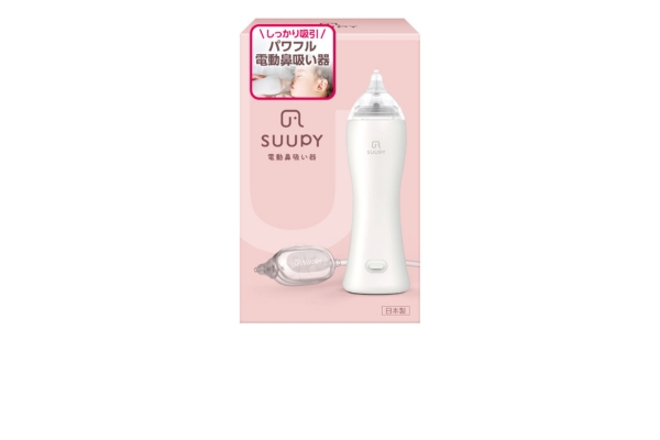 <div style=" font-size:10px; font-weight:bold;"> 電動鼻吸い器 SUUPY </div>  <div style=" font-size:10px;">  世界中の子供たちが笑いつづけてほしい・・・０歳から大人まで使える！家族みんなで笑顔になれる「電動鼻吸い器SUUPY」<br>医療機器認証番号304AFBZX00091000 </div>