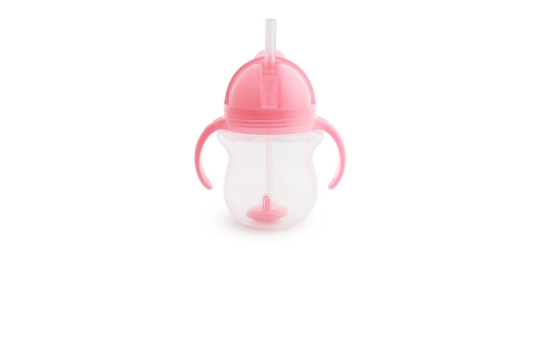 <div style=" font-size:10px; font-weight:bold;"> munchkin クリック・ウエイトストローマグ/ピンク </div>  <div style=" font-size:10px;"> はじめてのストロー飲みに！<br> ストローが動くからどの角度でも飲み物をキャッチ！ </div>