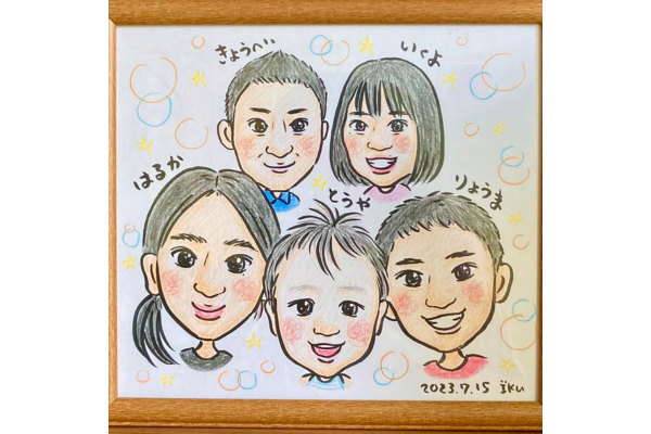<div style=" font-size:10px; font-weight:bold;"> LittleRiceField </div>  <div style=" font-size:10px;"> 似顔絵 </div>