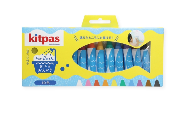 <div style=" font-size:10px; font-weight:bold;"> キットパスフォーバス１０色 </div>  <div style=" font-size:10px;"> ライスワックスからできたお風呂用キットパス。お風呂の壁にお絵描きが楽しめます。 </div>