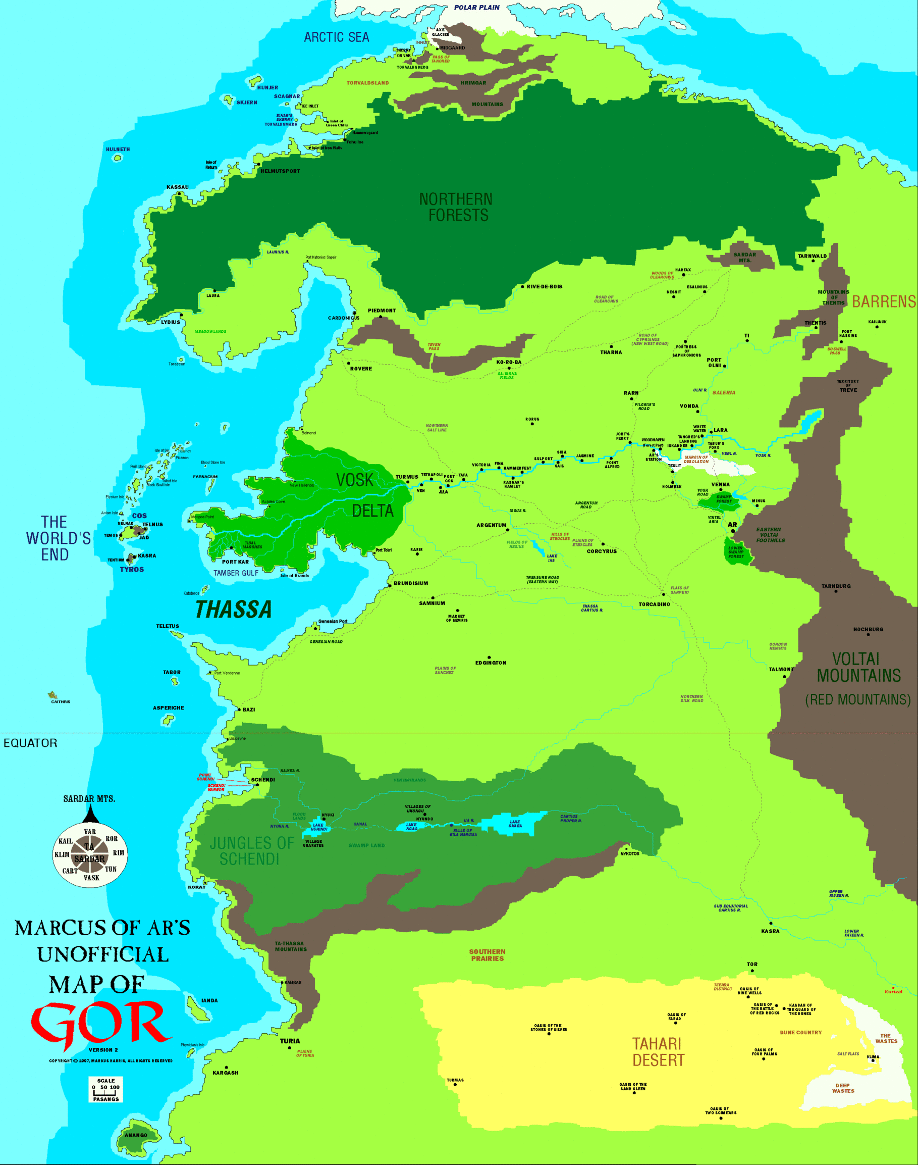 Map of Gor - city-of-jasmine
