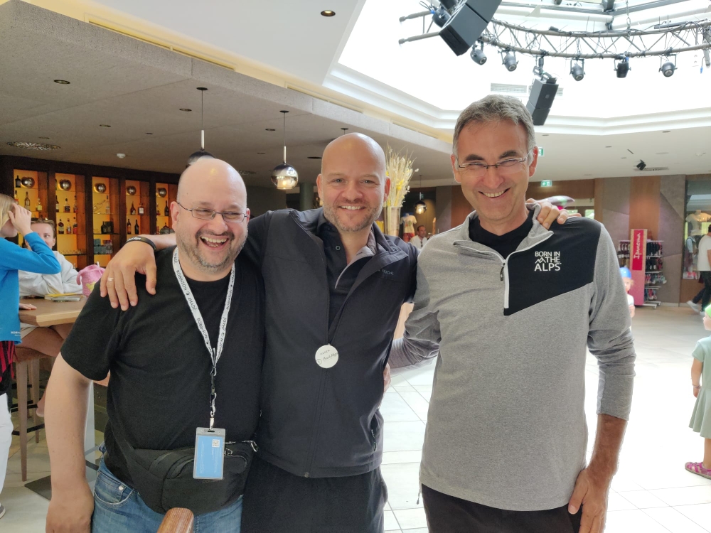 Unser Coach Hagen zwischen Thorsten und Timo 