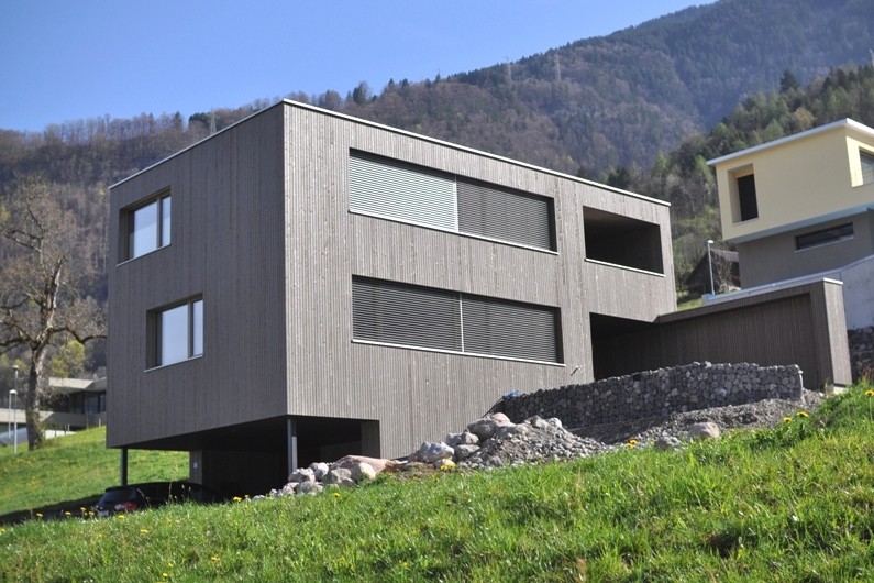 Neubau EFH Südstrasse Mollis - Erstes MINERGIE-A-Gebäude im Kanton Glarus 2013