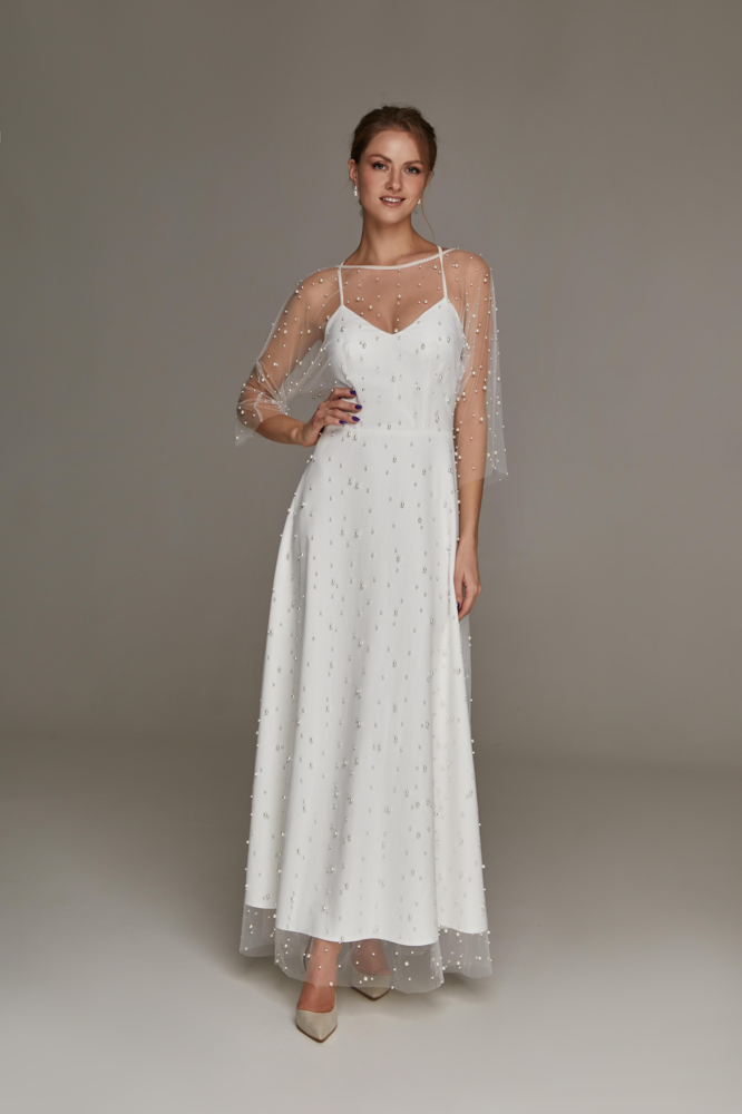 Schlichte Brautkleider, kurzes Brautkleid, Standesamt Kleid für Standesamt langes Standesamtbrautkleid, Brautkleider Berlin, Anactacia Berlin, Brautmodengeschäft, Brautkleid Berlin, knielanges Brautkleid, Etui Brautkleid