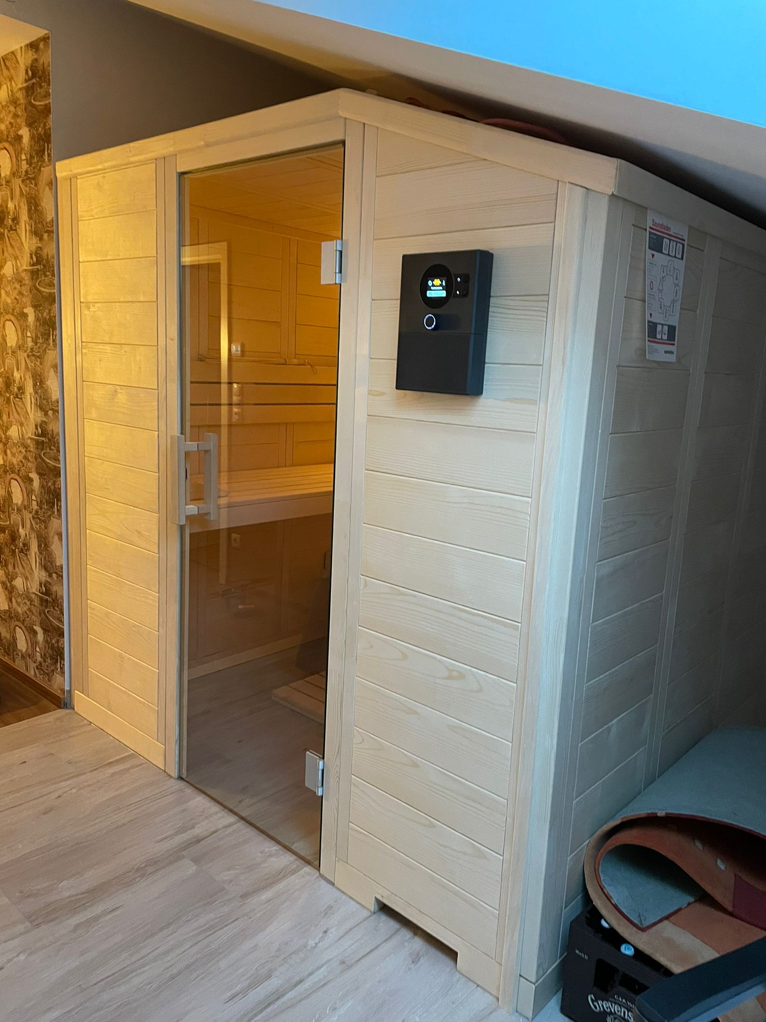 Sauna mit Dachschräge