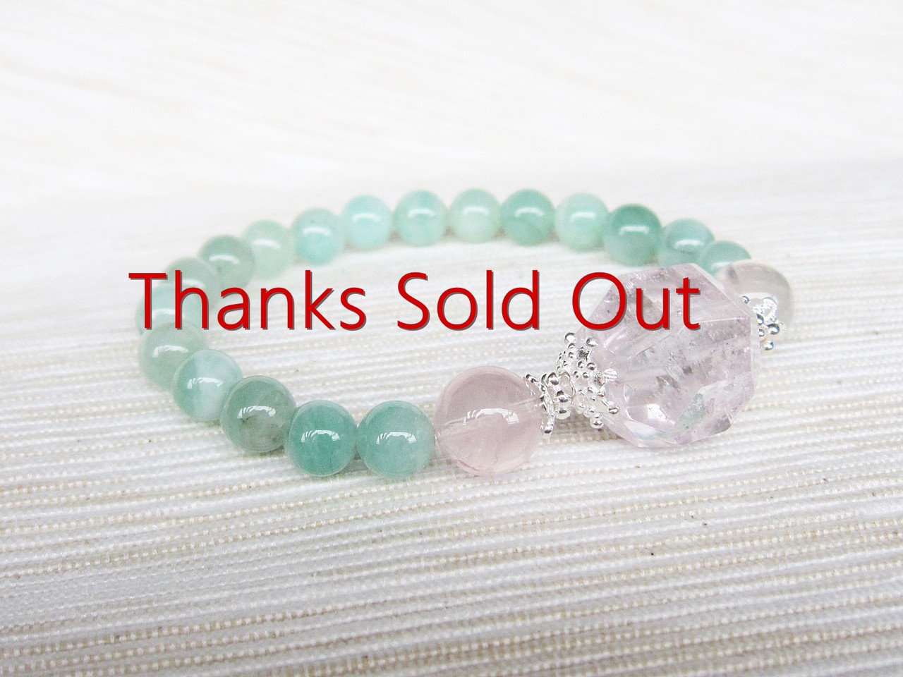 ★Bracelet Kunzite / Emerald / Star Rose Quartz Eternal Ray Moko's