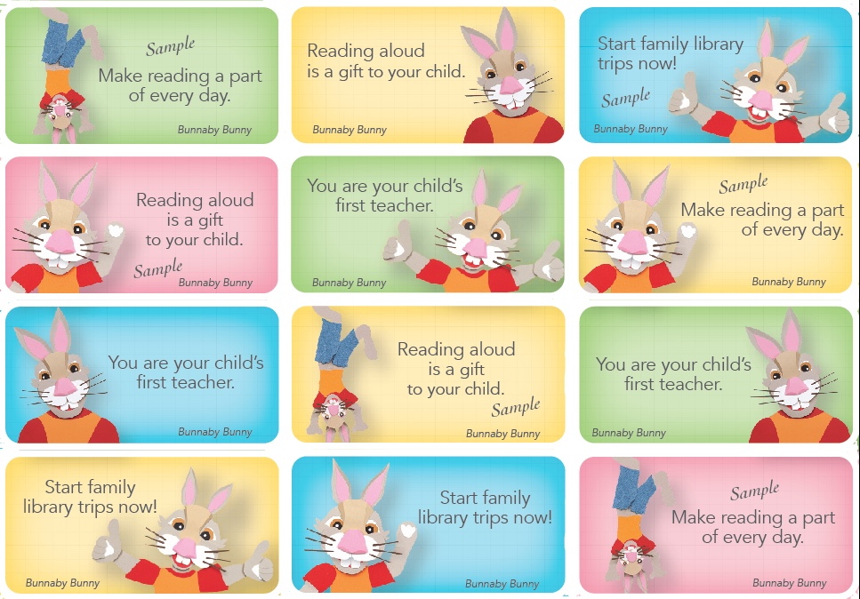 Early Literacy Sticker Sheet: English Toddler