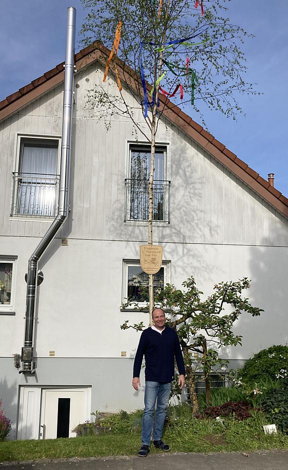 Maibaum für unseren ersten Vorstand 2024