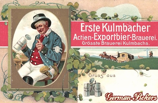 AK Erste Kulmbacher Actien Exportbier Brauerei 