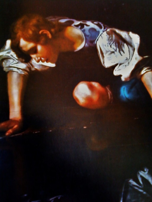 Copia da Caravaggio " Narciso"