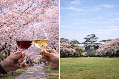 金沢ワイン会　桜とワインの祝福