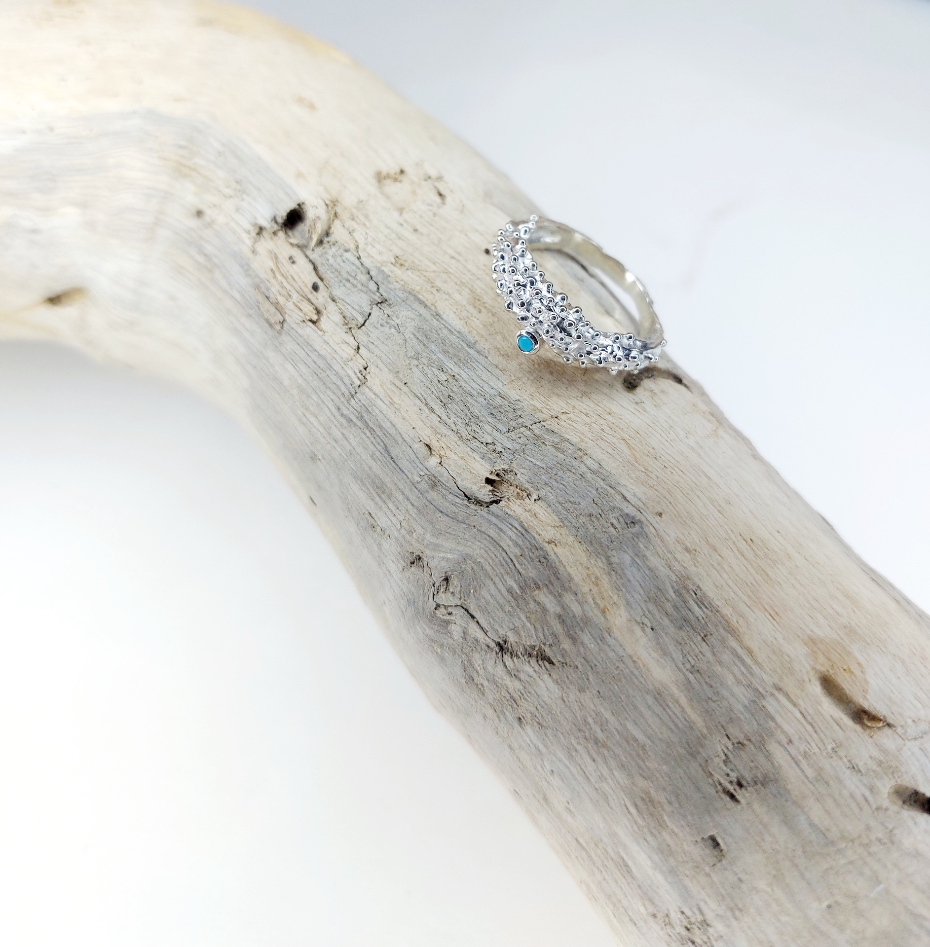 bague bogolan turquoise / argent 925°/00 / 159€