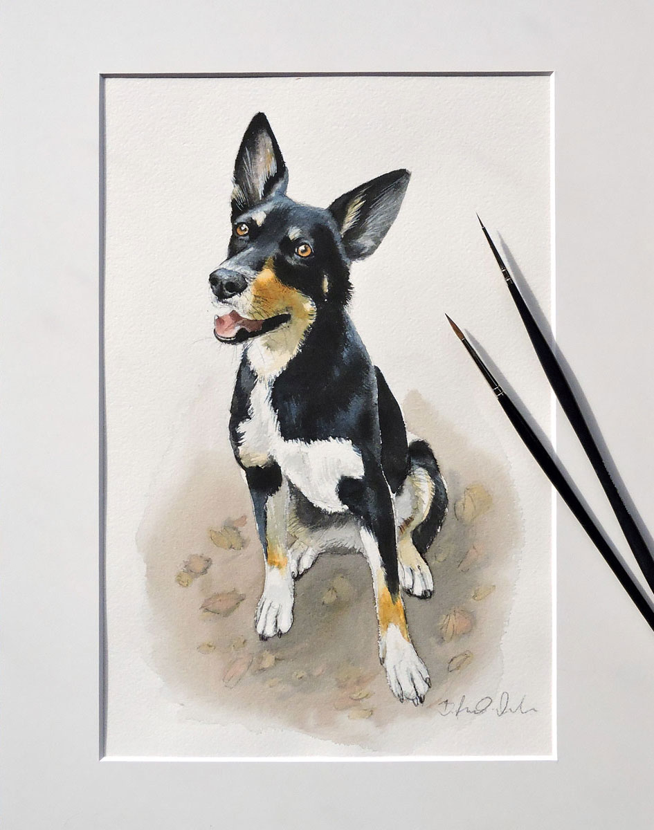 Aquarell Skizze