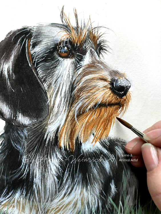 Skizze in Aquarell