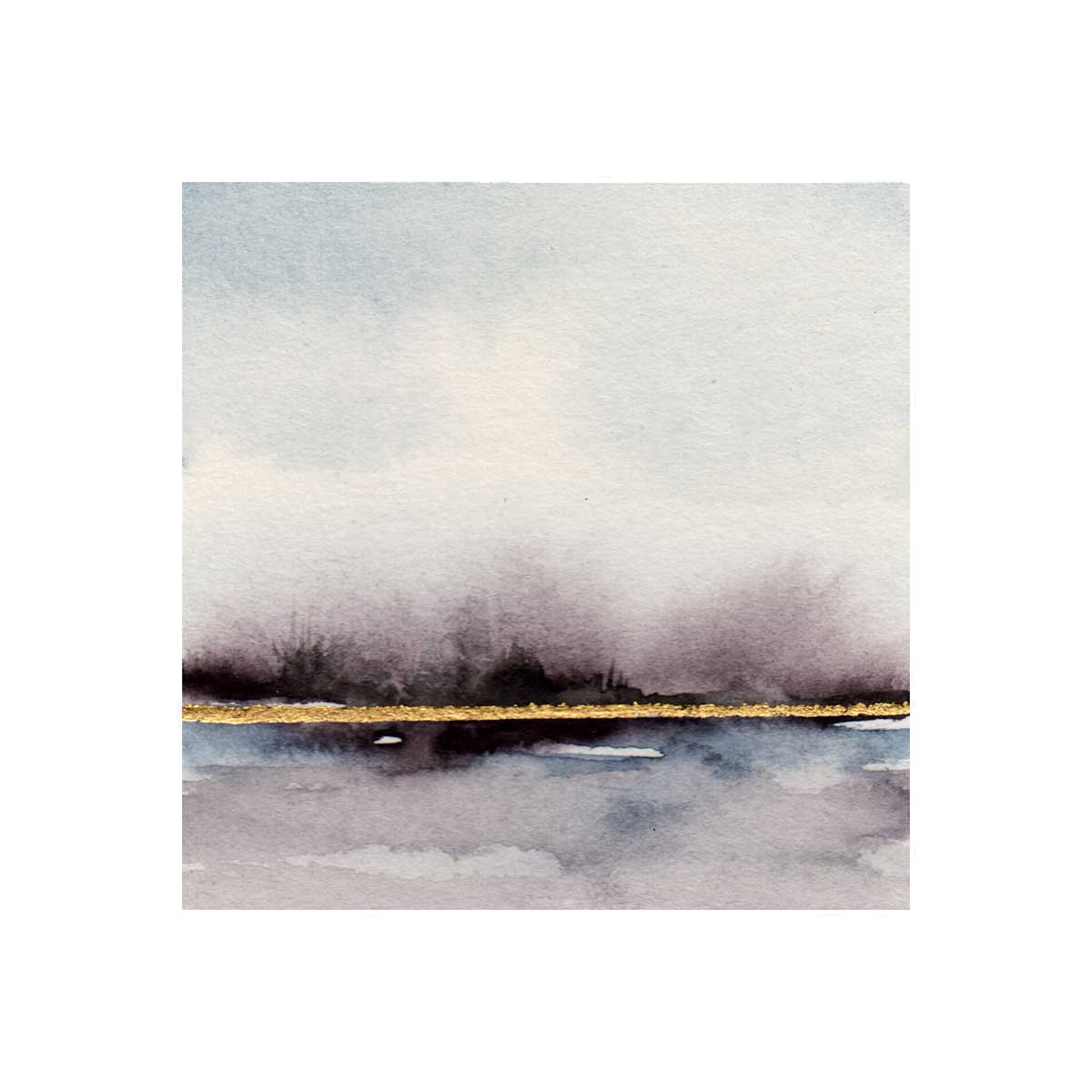 Aquarell Landschaft abstrakt 