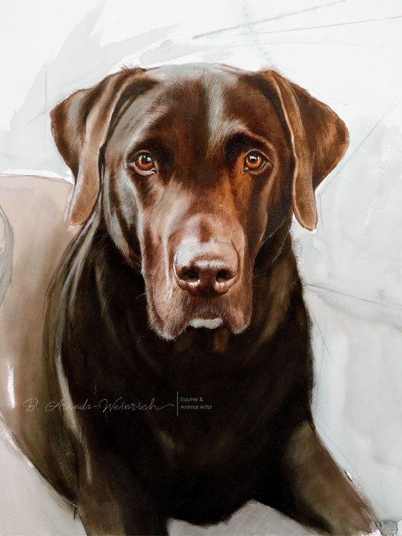 Skizze in Aquarell