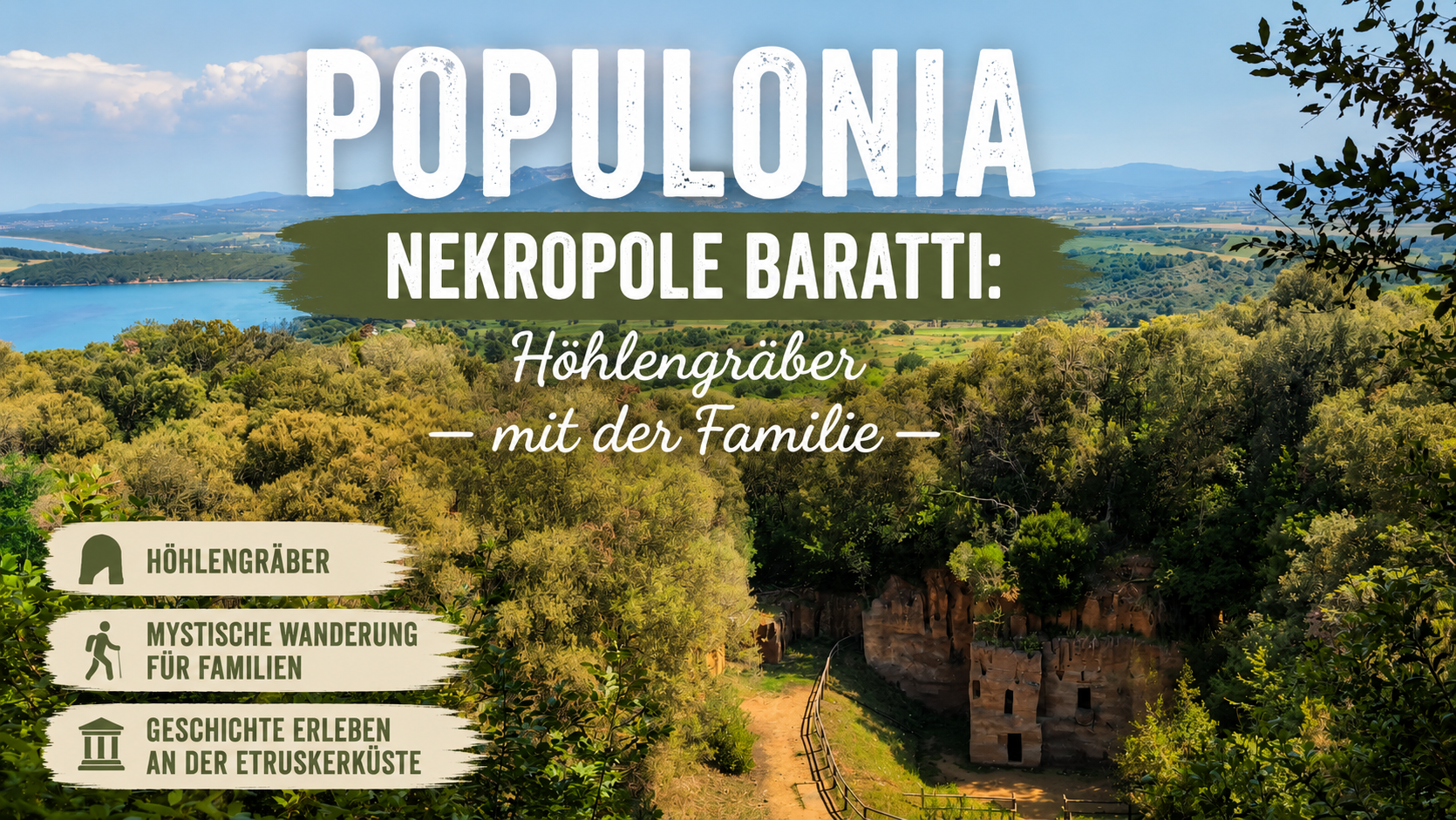 Populonia Nekropole Baratti: Höhlengräber mit der Familie