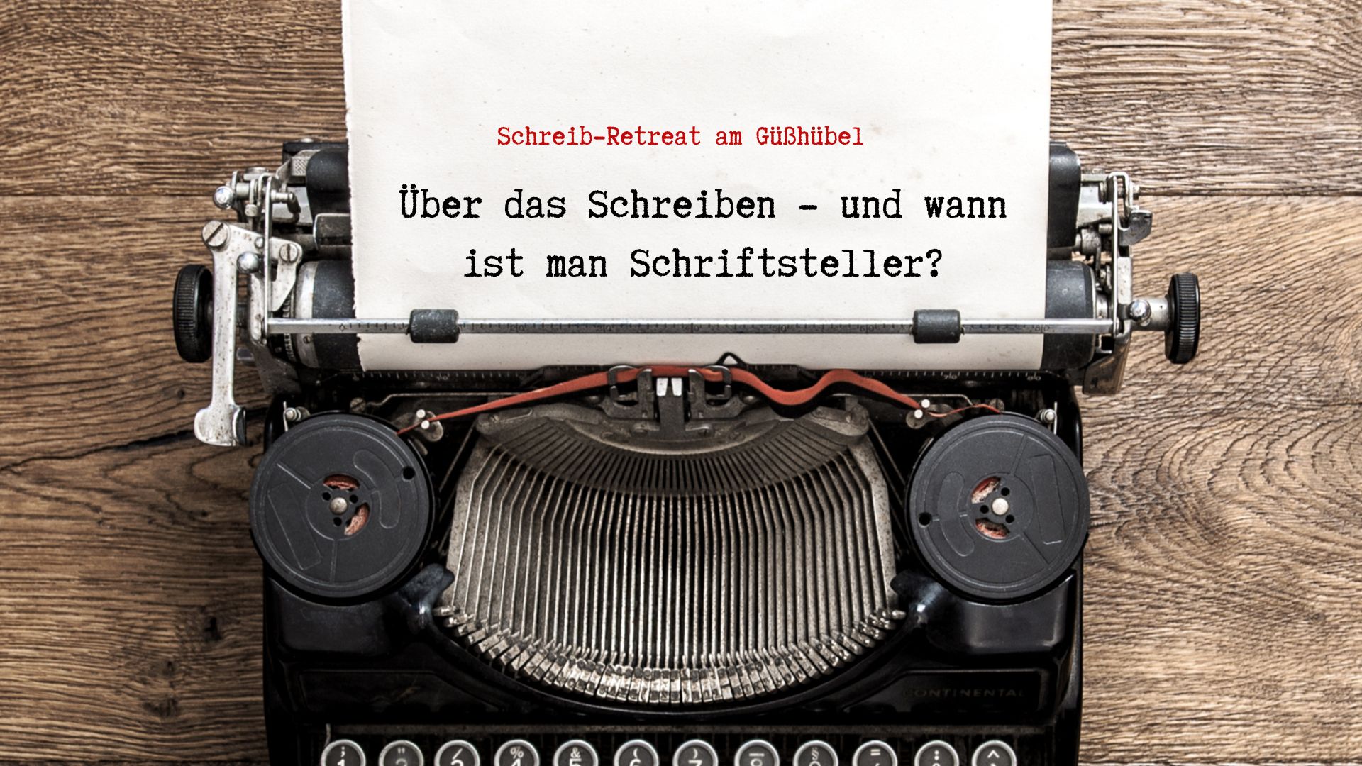 Wann ist man ein Schriftsteller?