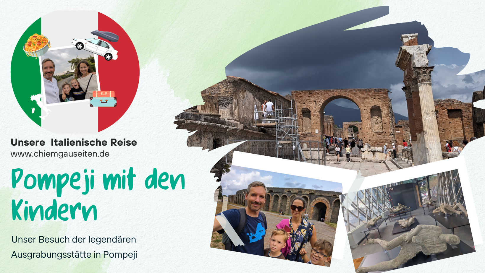 Besuch in Pompeji mit den Kindern