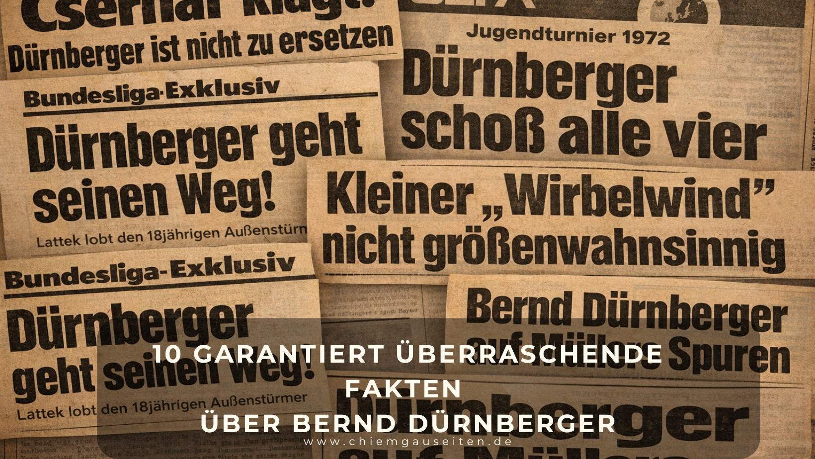 10 Fakten über Bernd Dürnberger die Dich garantiert überraschen werden