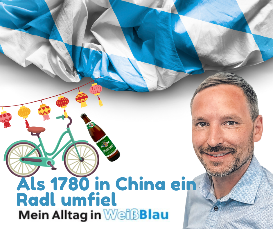 Als 1780 in China ein Radl umfiel