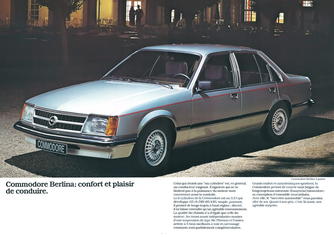 Prospekt Opel Commodore C 08 80 Franzosisch Wissenswertes Uber Den Opel Commodore C