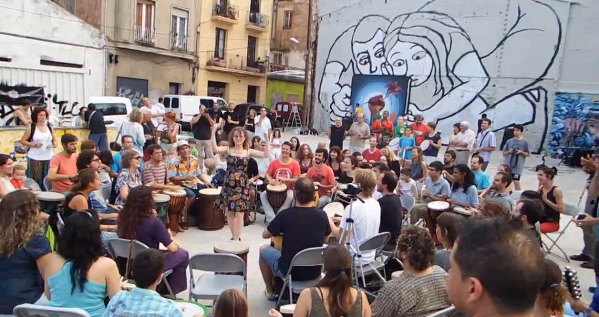 Open Community Drum Circle Barcelona Sept. 2014