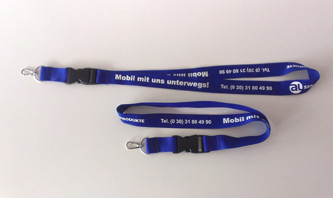 Schlüsselbänder mit Flexfolie