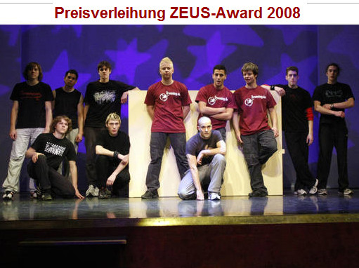 August 2008, G.O.P. ZEUS-Award, Essen, Parkour im Pott e. V., Dynamic Concepts