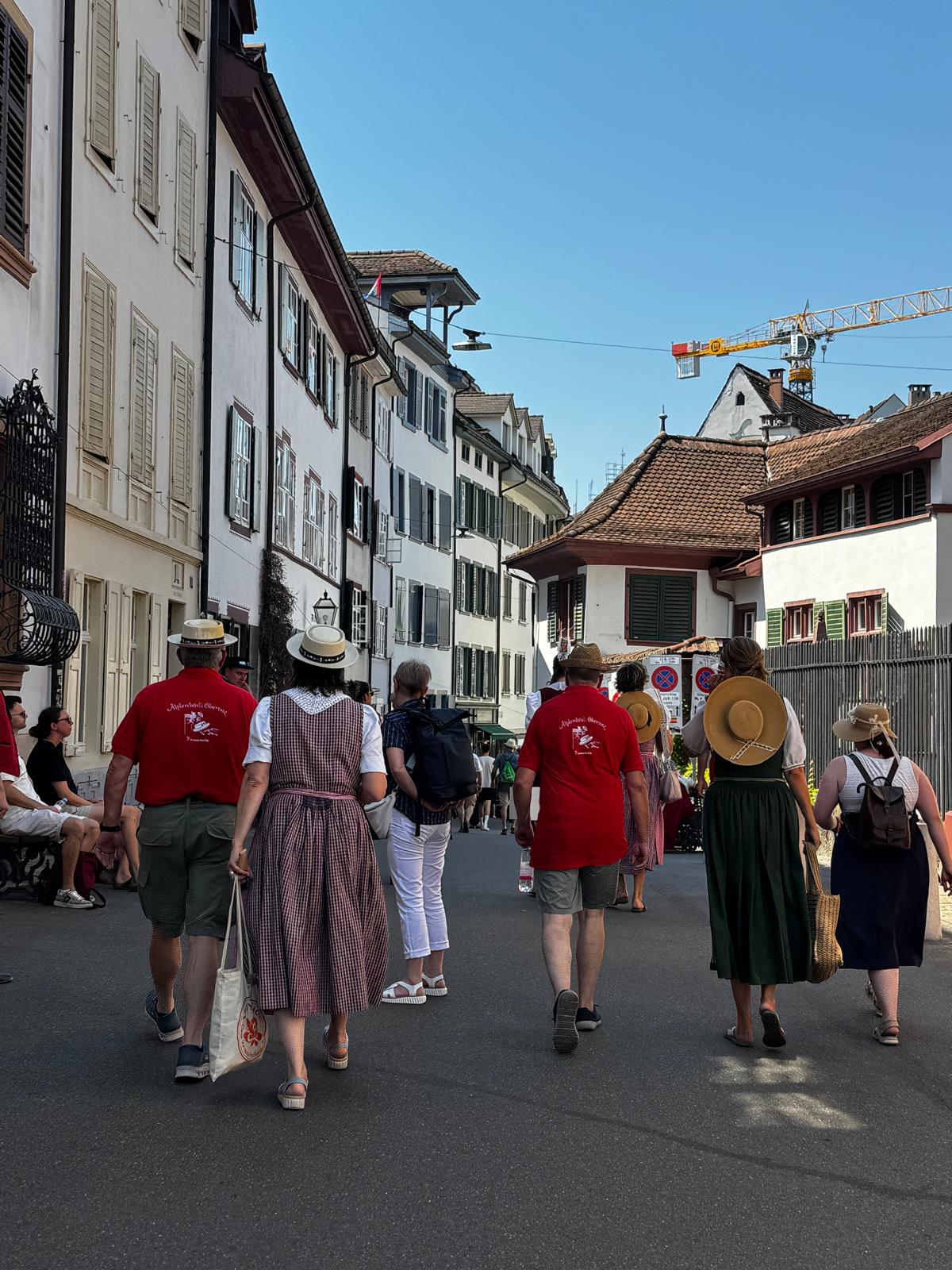 Auf dem Weg zum Einsingen