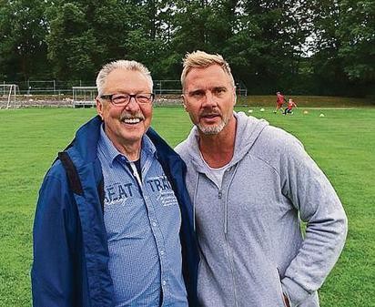 Sie trafen sich in München: Günther Hauschild & Torsten Fink, zuletzt Chef-Trainer beim HSV