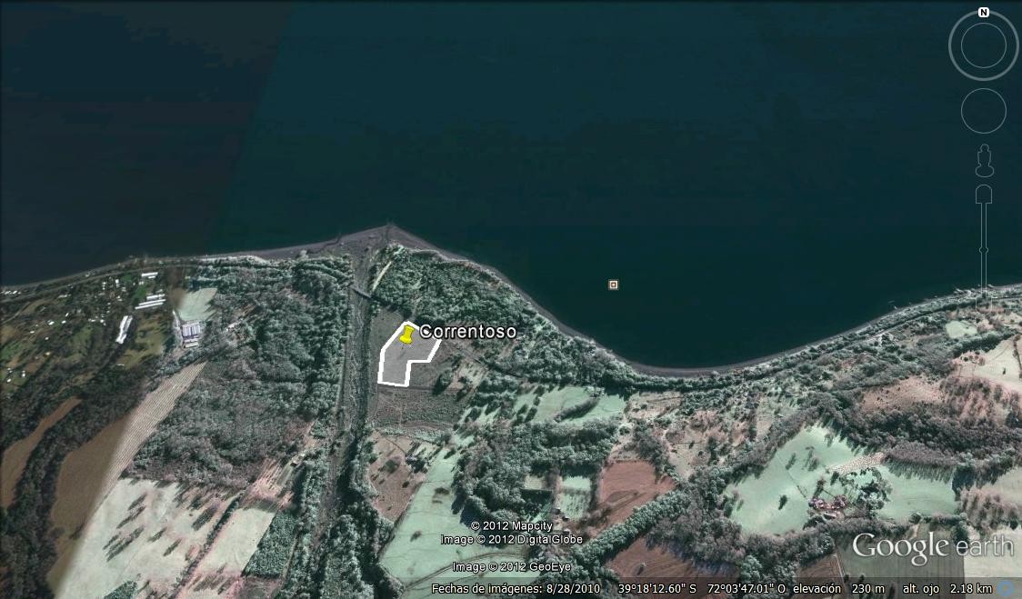 Terreno sector Correntoso - Google Map