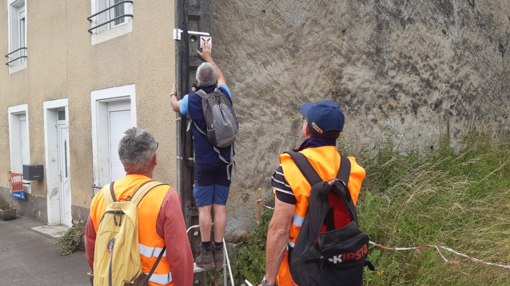 Balisage dans la Grande Rue de Saint Amand sur Ornain