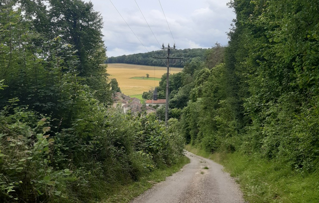 Descente vers Saint Amand sur Ornain