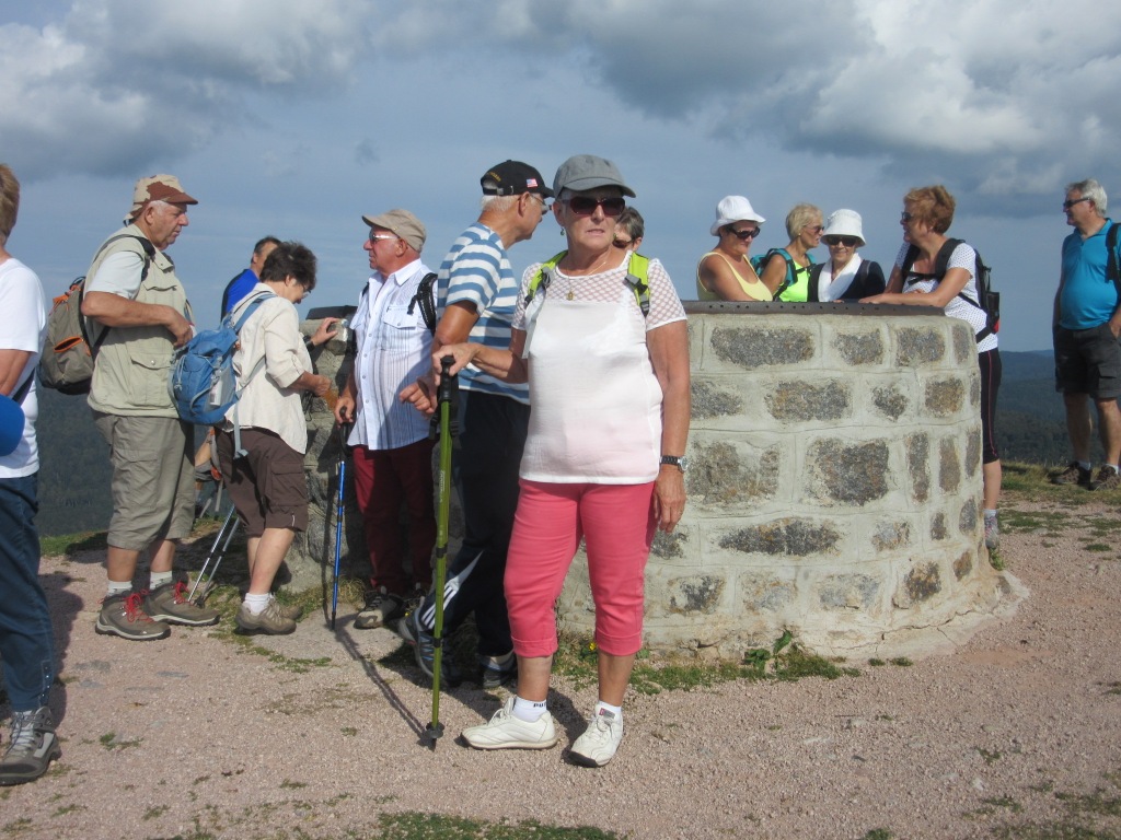 Les touristes au sommet du Drumont