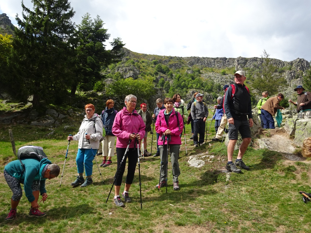 Départ de la rando de l'après-midi