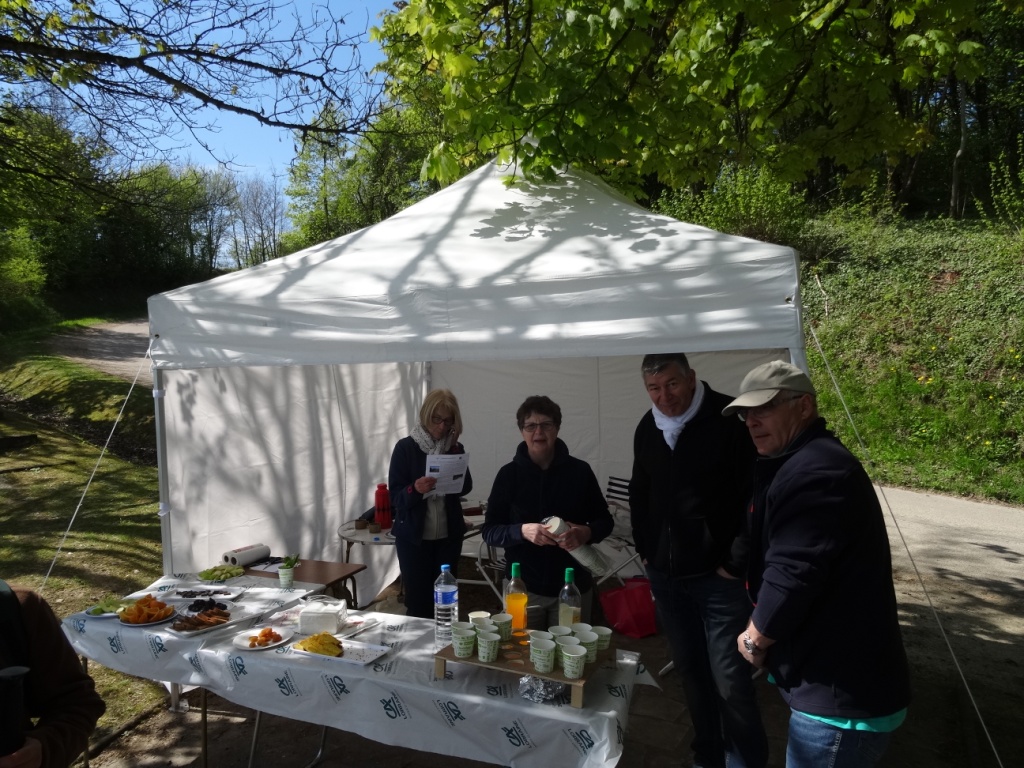 Ravitaillement au belvédère de Boucq pour le parcours 20 km