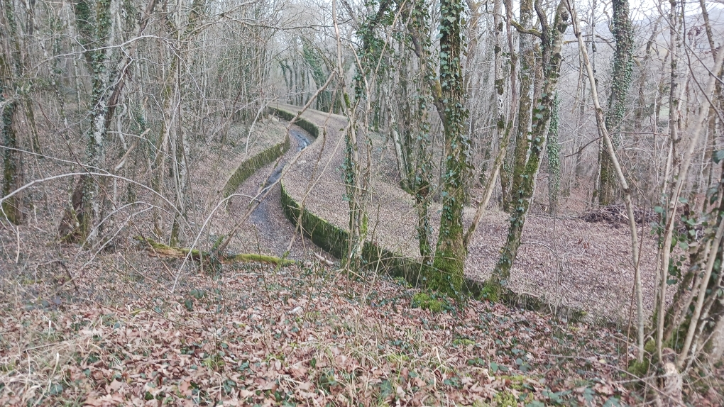 Rigole d'alimentation du canal