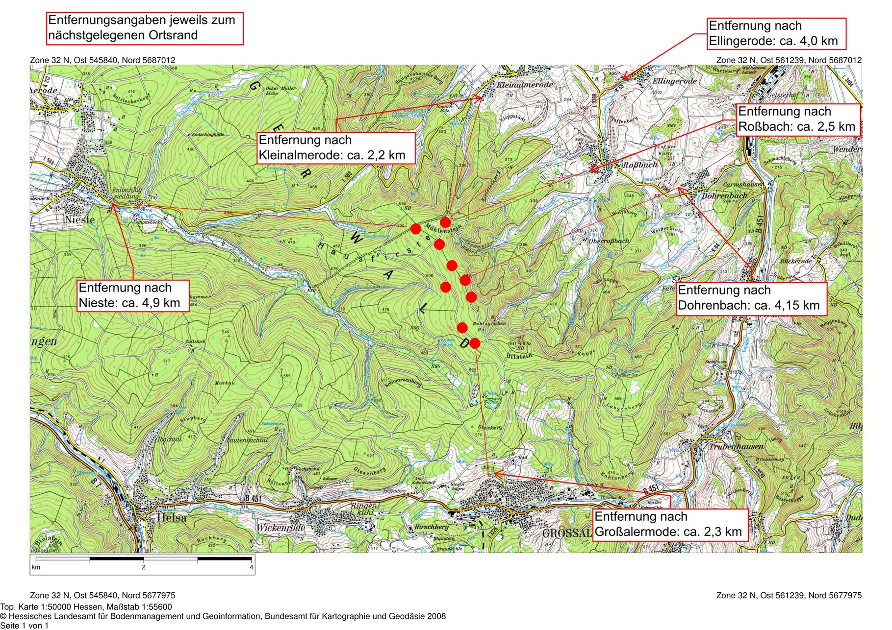 Windkraft Kaufunger Wald, Hausfirste - NABU-Rossbach