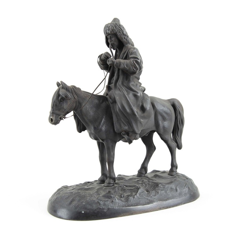 Eisenguss 'Kirgisischer Reiter' von A.L.Ober, Kasli 1890, Auktionspreis 550€
