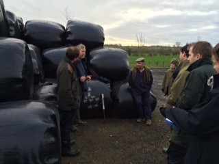 Dr Dave Davis talking about round bale grass silage at the AHDB silage event held at Red Oak Farm