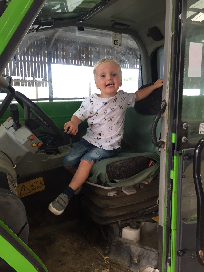 Henry on the loader