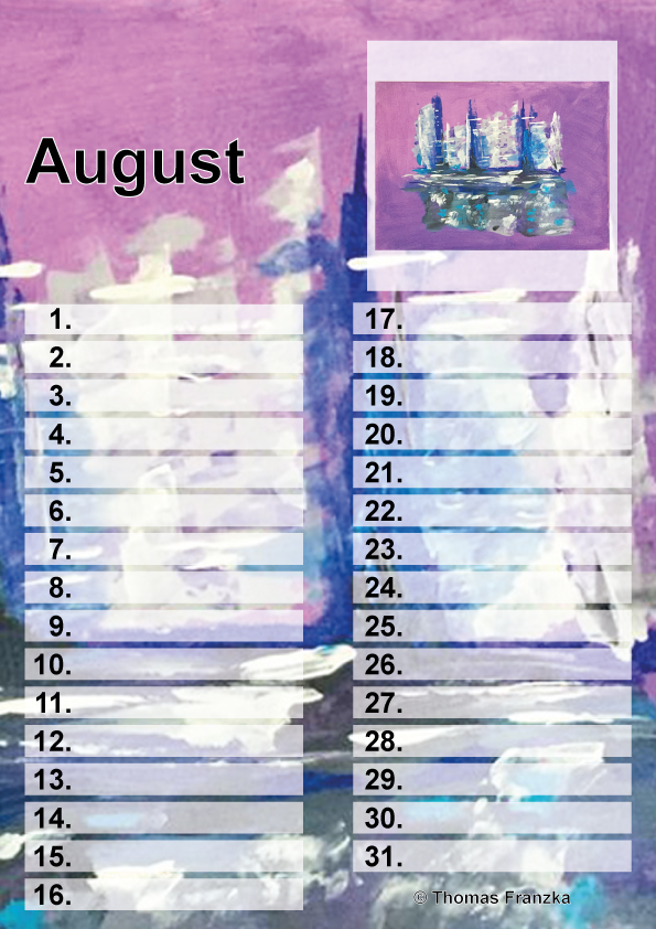 Birthdaycalendar A4