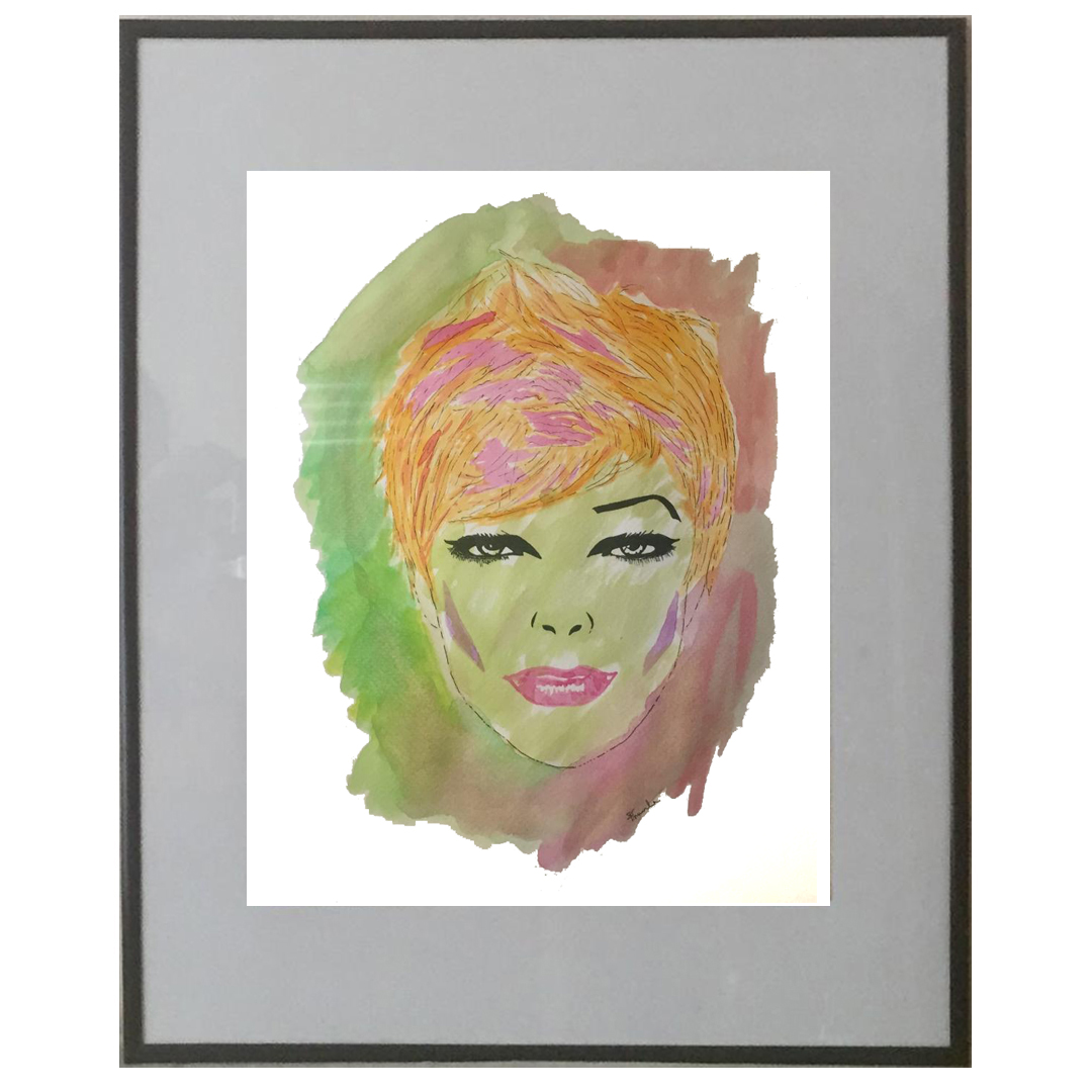 take a look in the mirror Watercolor/Ink on paper 50x40cm